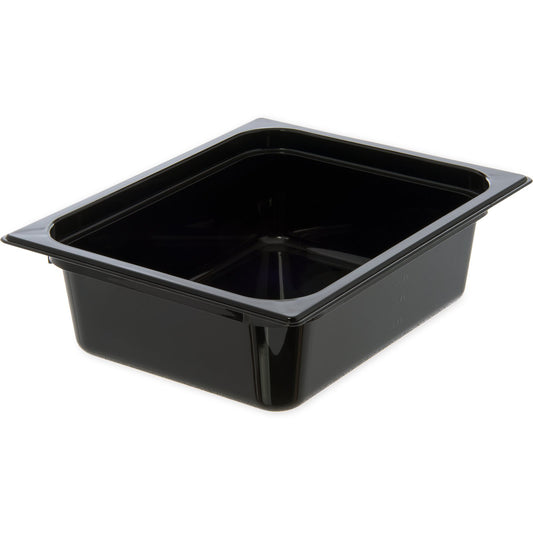 10221B03 Polycarbonate Food Pan 100mm Deep – Black