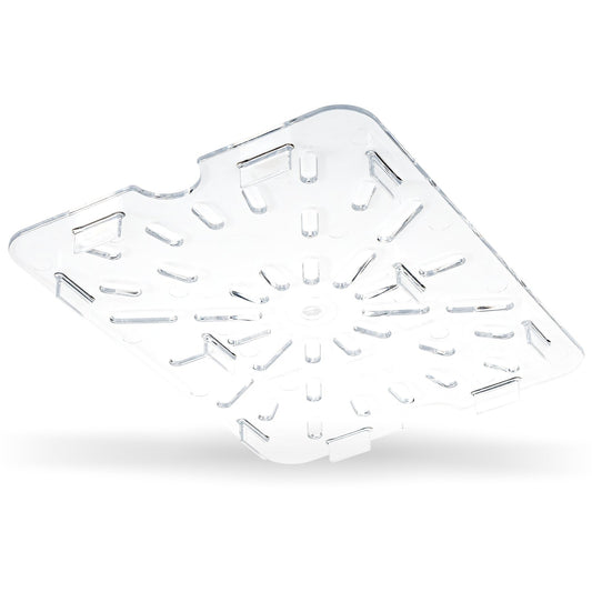 1023507 – StorPlus™ Polycarbonate Food Pan Drain Grate 1/2 Size – Clear