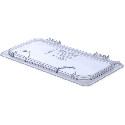 10279Z07 Pack of 6 – StorPlus™ EZ Access Hinged Notched Universal Food Pan Lid 1/3 Size – Clear