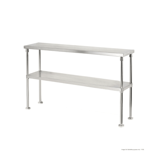 Modular System Double Tier 400mm Deep Workbench Overshelf 750mm High - WBO2-1800-400