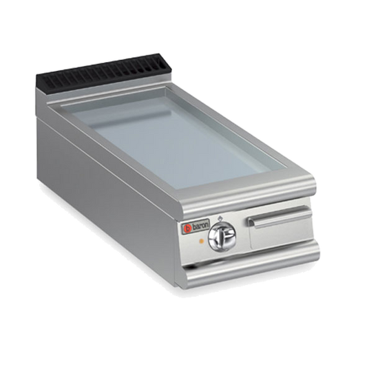 1 Burner Electric Fry Top with Smooth Chrome Plate and Thermostat Control Q90SFT/E405