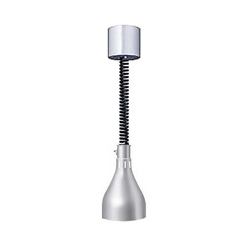 DL-500-RL-CH/BK Hatco Decorative Heat Lamp Glossy Grey Retractable Cord Adjusts between 762mm & 1740mm