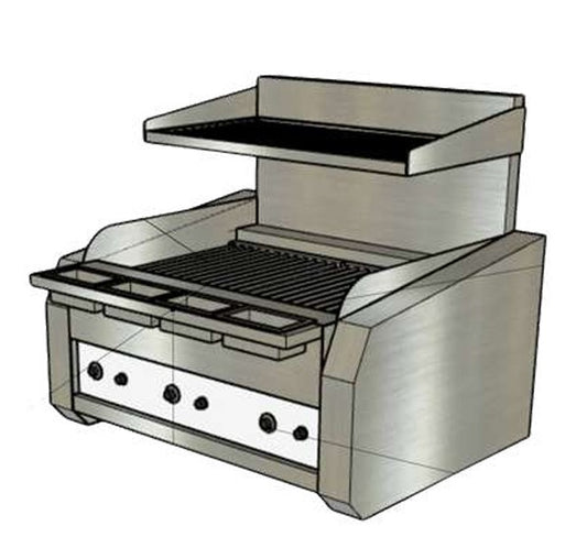 IG900 ICARUS BENCHTOP 900MM CHARGRILL WITH VAPORISING HEARTH