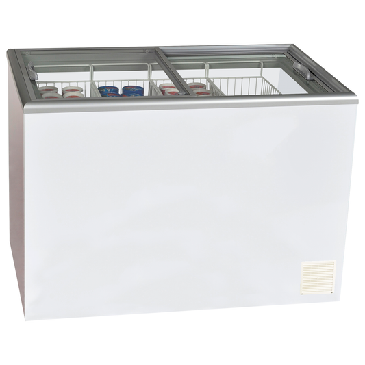 Nova 4 GSL - Glass Sliding Lid Flat Top Display & Storage Freezer