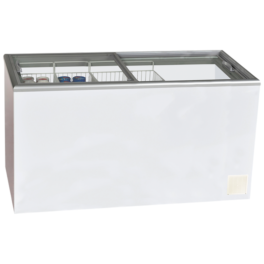 Nova 6 GSL - Glass Sliding Lid Flat Top Display & Storage Freezer