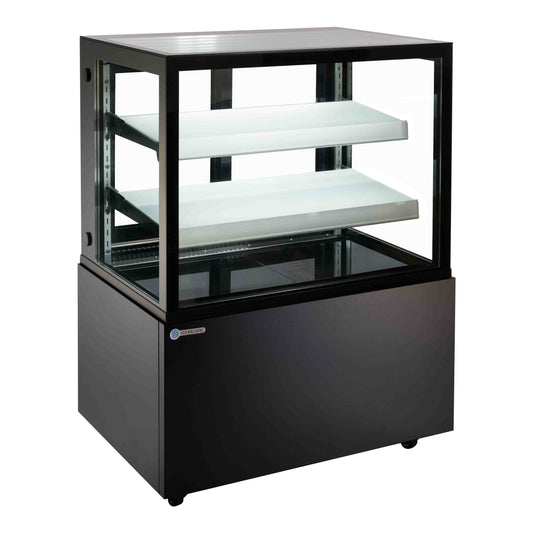 Novara 90 Black Floor Standing Refrigerated Display