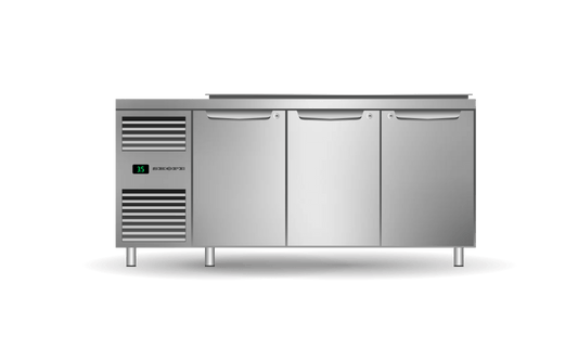 SKOPE – Three Solid Door Salad Preparation GN1/3 Fridge PG13.PPS.DC.3.SD