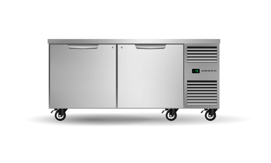 SKOPE – Two Solid Door Underbench GN2/1 Right Hand Freezer PG21.UBF.2.SD.RH