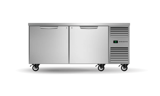 SKOPE – Two Solid Door Underbench GN2/1 Right Hand Fridge PG21.UBR.2.SD.RH