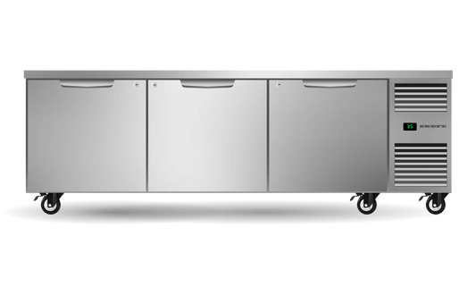 SKOPE – Three Solid Door Underbench GN2/1 Right Hand Fridge PG21.UBR.3.SD.RH