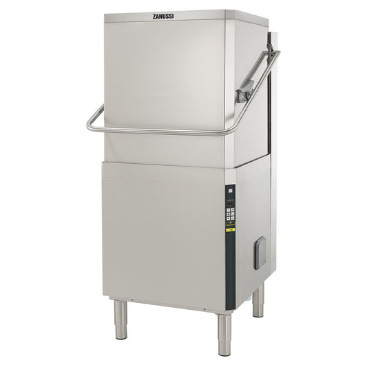 Premium Hood Type Passthrough Dishwasher with Auto Deliming and Advanced Filtering