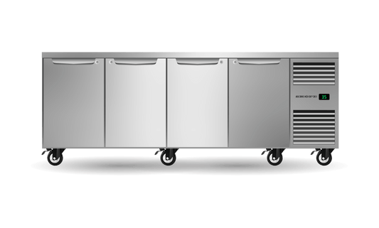 SKOPE – Four Solid Door Underbench GN 1/1 Right Hand Fridge PG11.UBR.4.SD.RH