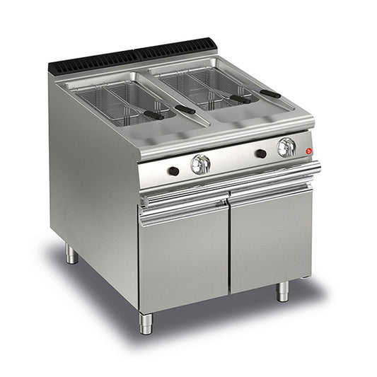 15+15L Double Basin Gas Deep Fryer with Piezo Ignition Q70FRI/G815