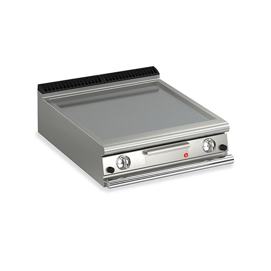 2 Burner Gas Fry Top with Smooth Mild Steel Plate Q70FT/G800