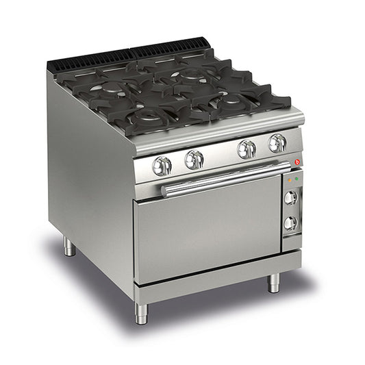 4 Burner Gas Cook Top with Electric Oven Q70PCF/GE8005
