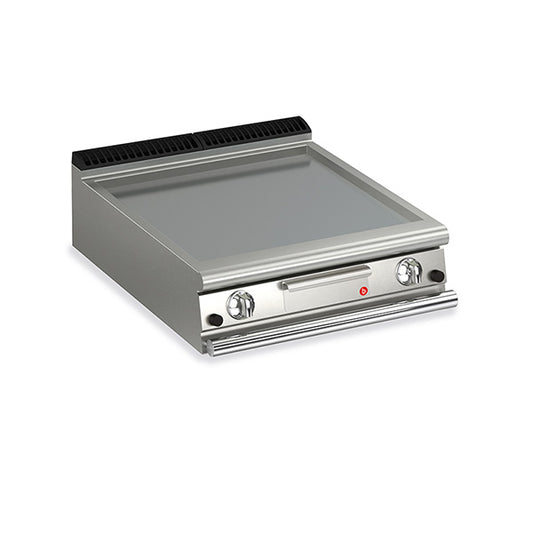2 Burner Gas Fry Top with Smooth Mild Steel Plate Q90FT/G800