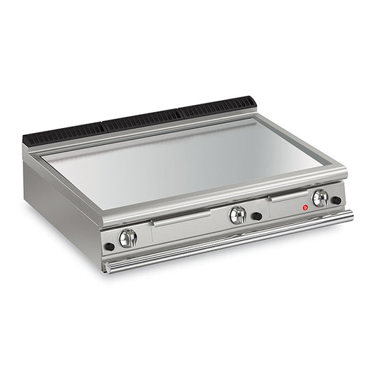 3 Burner Gas Fry Top with Smooth Chrome Plate and Thermostat Control Q90FTT/G1205