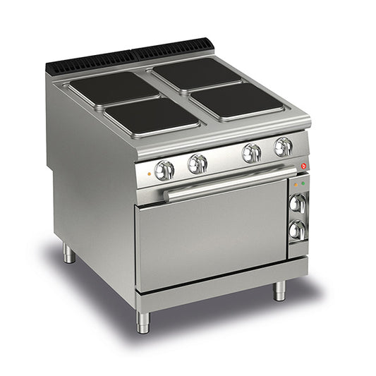 4 Burner Electric Cook Top with Electric Oven Q90PCF/E801