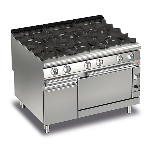 6 Burner Gas Cook Top with Gas Oven Q90PCF/G1205