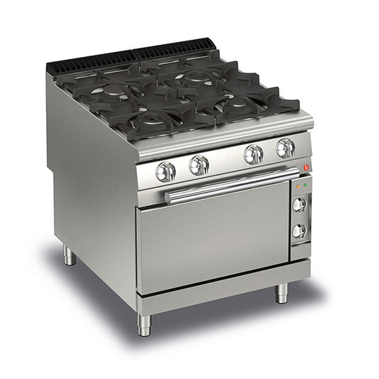 4 Burner Gas Cook Top with Electric Oven Q90PCF/GE8005