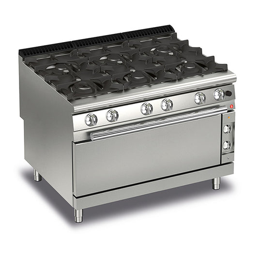 6 Burner Gas Cook Top with Full Length Gas Oven Q90PCFL/G1205