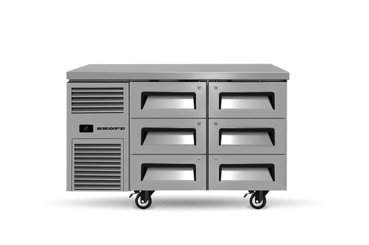 SKOPE – ReFlex 6 Drawer Underbench GN 1/1 Fridge RF7.UBR.2.D6