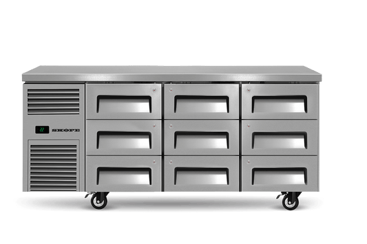 SKOPE – ReFlex 9 Drawer Underbench GN 1/1 Fridge RF7.UBR.3.D9