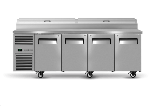 SKOPE – ReFlex 4 Solid Door GN Compatible Pizza Preparation Fridge RF8.PPZ.4.SD