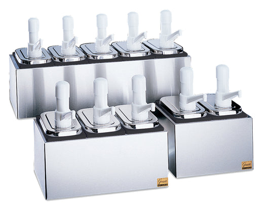 P9713 San Jamar Condiment Pump Service Centers 3 well with 3 pumps