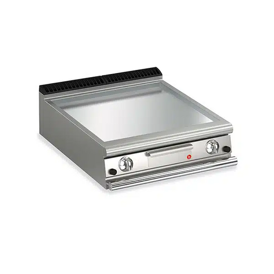 2 Burner Electric Fry Top with Smooth Chrome Plate and Thermostat Control Q70SFT/E805