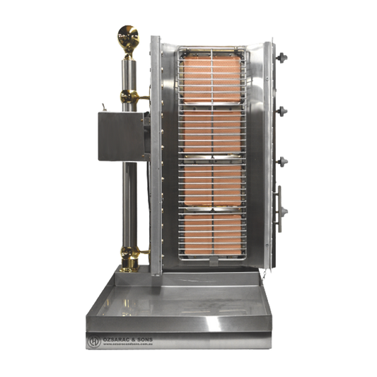 Ozsarac 4 Burner Shish Kebab Machine Semi-Automatic SK4