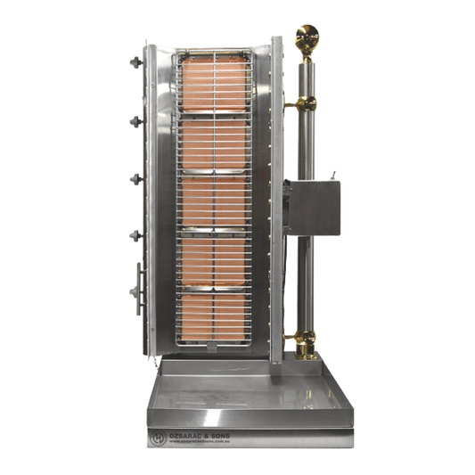 Ozsarac 5 Burner Shish Kebab Machine Semi-Automatic
