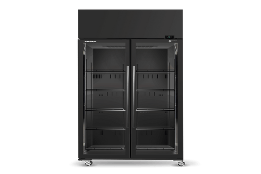 SKT1300N-A 2 Glass Door Display or Storage Fridge