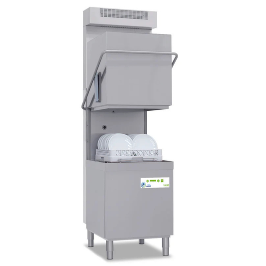 Rhima VH-50HR - Pass Through Glasswasher with Heat Recovery Unit
