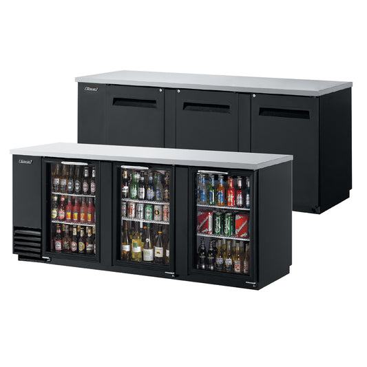 3 Glass Door Back Bar Fridge TBB-4SGD