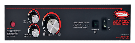 TQ-1800H Hatco Toast-Qwik Conveyor Toaster with Colorgard system up to 1200 toast slices / hour