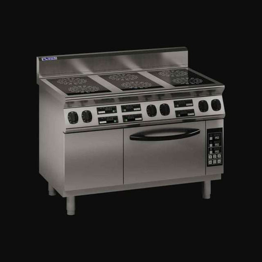ER7-6B 6 Burner Induction Cooktop with Oven