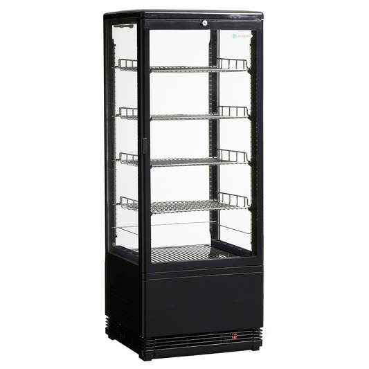 Venice Tower Black Large Counter Top Refrigerated Display