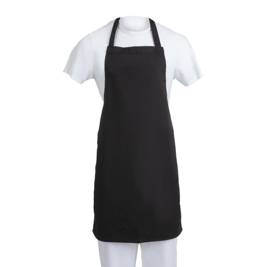 EDLP - Whites Bib Apron Polycotton Black