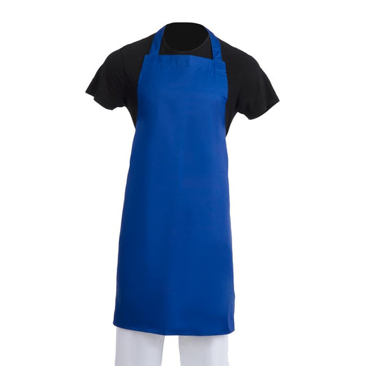 EDLP - Whites Bib Apron Polycotton Blue