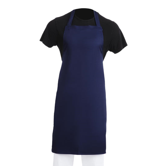 EDLP - Whites Bib Apron Polycotton Navy Blue