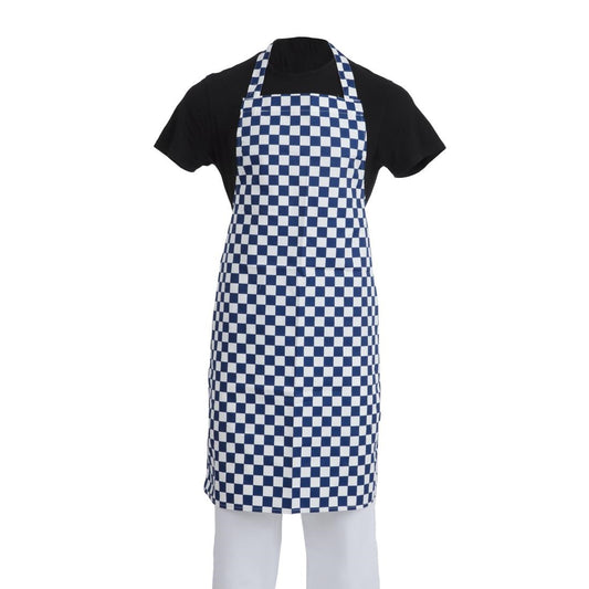 EDLP - Whites Apron Blue/White Check