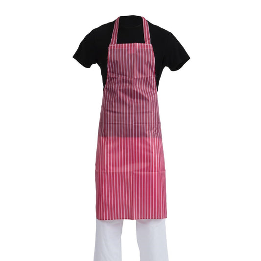 EDLP - Whites Waterproof Apron Red/White Stripe