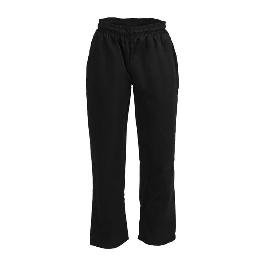 Whites Vegas Chefs Trousers Black Polycotton - Size S