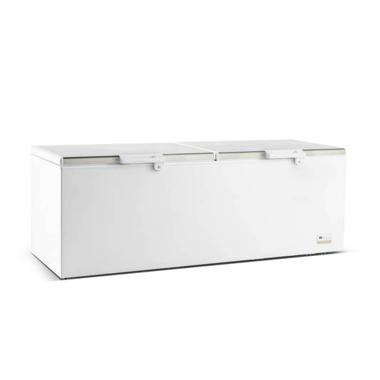 Thermaster Heavy Duty 980L 2 Lid Stainless Steel Chest Freezer - BD980F