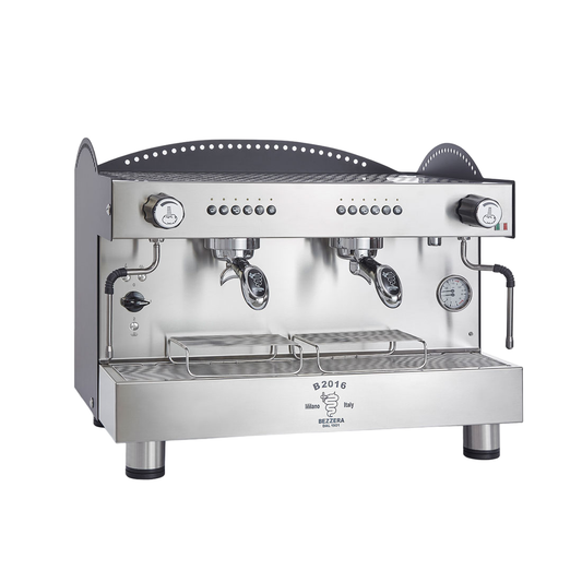 Bezzera 3L Black 2-Group Professional Espresso/Coffee Machine - BZB2016B2DE