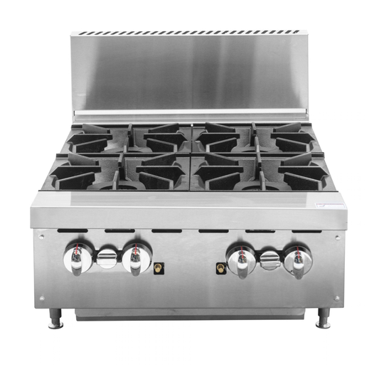 BRENNER Forge 800 Series 4 burners Gas Range with one Fan Forced Oven NG - BREG8RO-600N