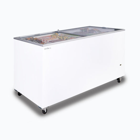 Display Chest Freezer - 491L - Flat Glass Top