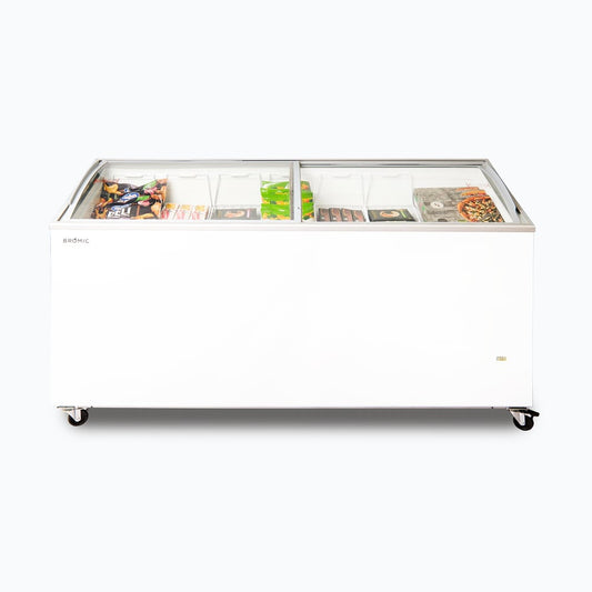 Display Chest Freezer - 555L - Curved Glass Top