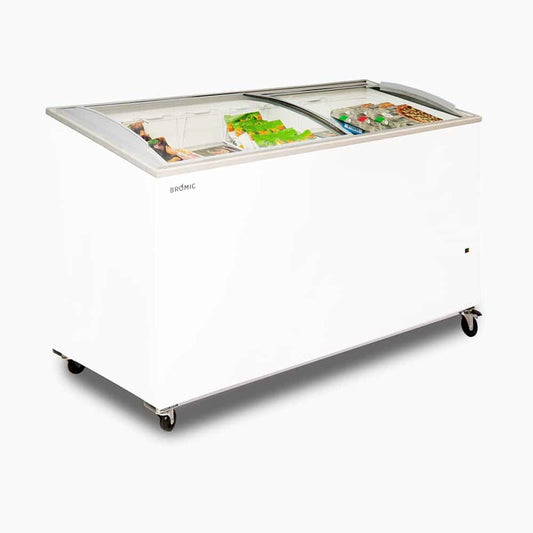 Display Chest Freezer - 555L - Curved Glass Top